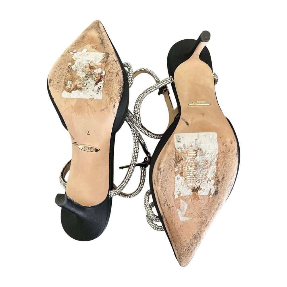 Badgley Mischka Jasmine Pointed Toe Pump Size 7 Sacred Stiletto style - Picture 7 of 8